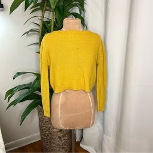 H&M | Mustard Cropped Sweater | Size: 8